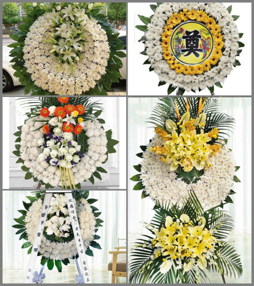 山东济宁嘉祥县梁宝寺镇双庙村花圈速递